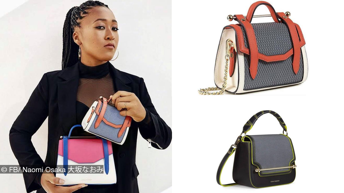 Naomi Osaka présente sa nouvelle collection de sacs à main en collaboration avec Strathberry,
