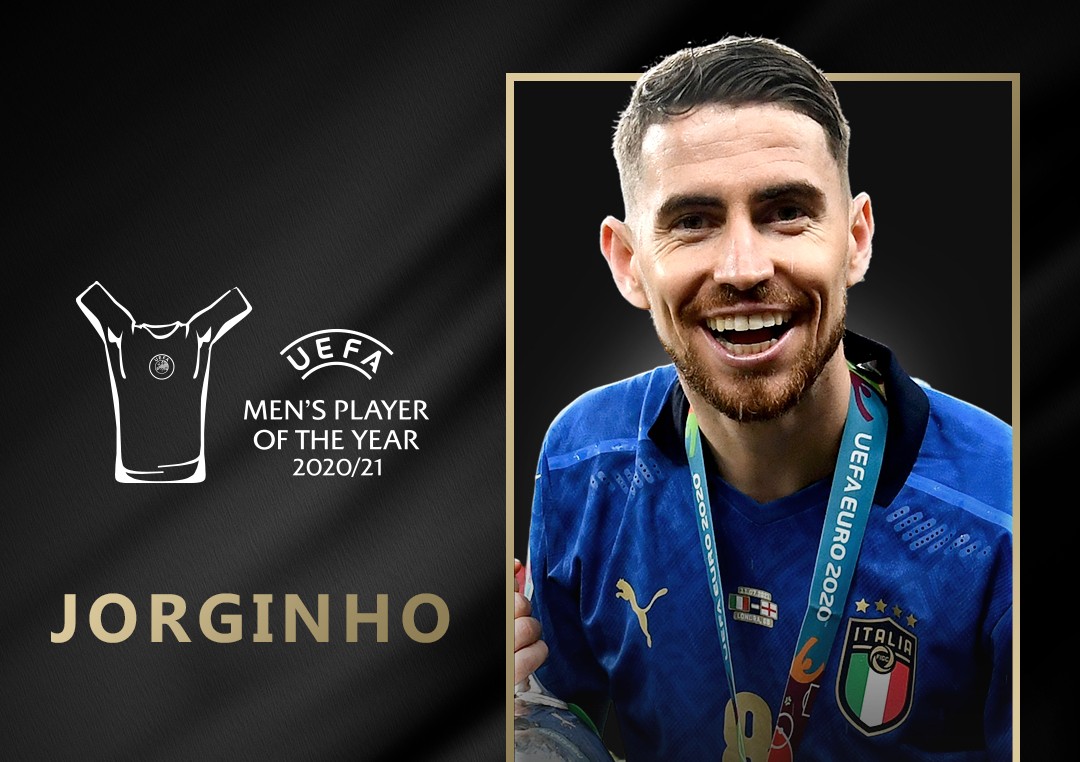 Jorginho meilleur joueur UEFA de la saison 2020-2021