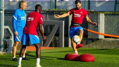 Dembélé et Agüero ont repris le terrain avec le Barça